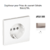 Enjoliveur pour prise de courant schuko APOLO5000 50632TPL Platine