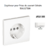 Enjoliveur pour prise de courant schuko APOLO5000 50632TBM Blanc MAT