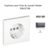 Enjoliveur pour prise de courant schuko APOLO5000 50632TGR Graphite