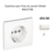 Enjoliveur pour prise de courant schuko APOLO5000 50632TBR Blanc