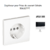 Enjoliveur pour prise de courant schuko APOLO5000 50632TPT Noir