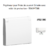 Enjoliveur pour prise de courant schuko avec volet de protection APOLO5000 50634TBM Blanc MAT