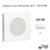 Enjoliveur pour haut parleur 2'' APOLO5000 50710TBR Blanc