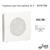 Enjoliveur pour haut parleur 2'' APOLO5000 50710TBM Blanc MAT