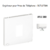 Enjoliveur pour prise de téléphone Apolo 50712TBM Blanc MAT