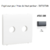 Enjoliveur pour prise de haut parleur a terminaux à vis APOLO5000 50713TGR Graphite