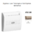 Enjoliveur pourinterrupteur card systel APOLO5000 50731TCH Champagne