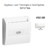 Enjoliveur pourinterrupteur card systel APOLO5000 50731TBM Blancr MAT