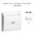 Enjoliveur pourinterrupteur card systel APOLO5000 50731TBR Blanc