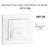 Enjoliveur pour interrupteur Card System Apolo 5000 50733TBM Blanc MAT