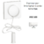 Enjoliveur pour interrupteur à cordon APOLO5000 50741TBM Blanc MAT