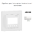 Enjoliveur pour interrupteur horaire digital 1 circuit APOLO5000 50743TBM Blanc MAT