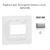 Enjoliveur pour interrupteur horaire digital 1 circuit APOLO5000 50743TPR Argent