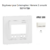 Enjoliveur pour interrupteur horaire digital 2 circuits APOLO5000 50744TBR Blanc