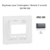 Enjoliveur pour interrupteur horaire digital 2 circuits APOLO5000 50744TGR Graphite