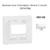 Enjoliveur pour interrupteur horaire digital 2 circuits APOLO5000 50744TBM Blanc MAT