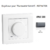 Enjoliveur pour thermostat rotatif Apolo 5000 50746TGR Graphite