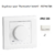 Enjoliveur pour thermostat rotatif Apolo 5000 50746TBR Blanc