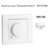 Enjoliveur pour thermostat rotatif Apolo 5000 50746TBM Blanc MAT