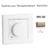 Enjoliveur pour thermostat rotatif Apolo 5000 50746TCH Champagne