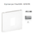 Enjoliveur pour prise informatique RJ45 APOLO5000 50751TPR Argent