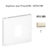 Enjoliveur pour prise informatique RJ45 APOLO5000 50751TMF Ivoire