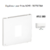 Enjoliveur pour prise informatique RJ45 APOLO5000 50751TBM Blanc MAT