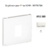 Enjoliveur pour prise informatique RJ45 APOLO5000 50751TBR Blanc