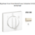 Enjoliveur pour Va-et-vient rotatif avec indication I,0,II Apolo 50760 TMF Ivoire