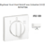 Enjoliveur pour Va-et-vient rotatif avec indication I,0,II Apolo 50760 TBM Blanc MAT