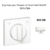 Enjoliveurpoussoir et va-et-vient rotatif APOLO5000 50761TBM Blanc MAT