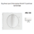 Enjoliveur pour Interrupteur rotatif 3 positions Apolo 50765TBM Blanc MAT