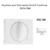 Enjoliveur pour Interrupteur rotatif 4 positions Apolo 50766TBM Blanc MAT
