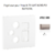 Enjoliveur pour prise R TV SAT RJ45 FO APOLO5000 50770TPL Platine