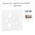 Enjoliveur pour prise R TV SAT RJ45 FO APOLO5000 50770TCH Champagne