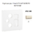 Enjoliveur pour prise R TV SAT RJ45 FO APOLO5000 50770TMF Ivoire