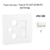 Enjoliveur pour prise R TV SAT RJ45 FO APOLO5000 50770TBR Blanc