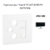Enjoliveur pour prise R TV SAT RJ45 FO APOLO5000 50770TPM Noir MAT