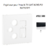 Enjoliveur pour prise R TV SAT RJ45 FO APOLO5000 50770TPT Noir
