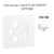 Enjoliveur pour prise R TV SAT RJ45 FO APOLO5000 50770TBM Blanc MAT