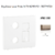 Enjoliveur pour prise R TV RJ45 FO APOLO5000 50774TCH Champagne
