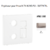 Enjoliveur pour prise R TV RJ45 FO APOLO5000 50774TPL Platine