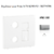 Enjoliveur pour prise R TV RJ45 FO APOLO5000 50774TPR Argent