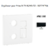 Enjoliveur pour prise R TV RJ45 FO APOLO5000 50774TPM Noir MAT