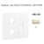 Enjoliveur pour prise R TV RJ45 FO APOLO5000 50774TMF Ivoire