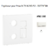 Enjoliveur pour prise R TV RJ45 FO APOLO5000 50774TBR Blanc