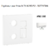 Enjoliveur pour prise R TV RJ45 FO APOLO5000 50774TBM Blanc MAT