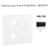 Enjoliveur pour prise R TV RJ45 FO APOLO5000 50774TPT Noir