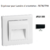 Enjoliveur pour lumière d'orientation apolo 5000 50782TPM Noir MAT