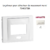 Enjoliveur pour détecteur de mouvement mural Sirius 70 70403TBR Blanc